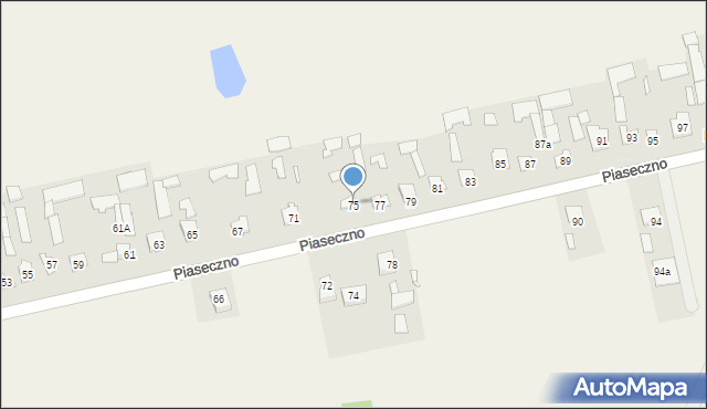 Piaseczno, Piaseczno, 75, mapa Piaseczno