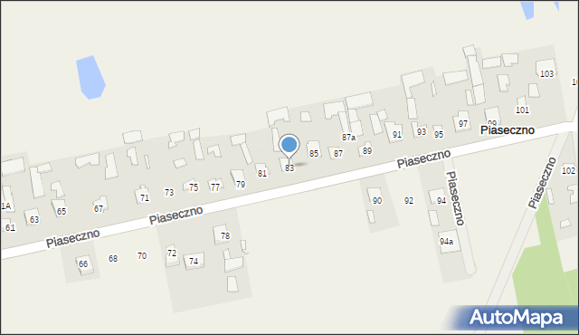 Piaseczno, Piaseczno, 83, mapa Piaseczno