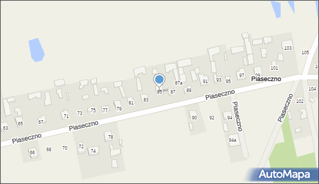 Piaseczno, Piaseczno, 85, mapa Piaseczno