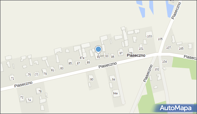 Piaseczno, Piaseczno, 91, mapa Piaseczno