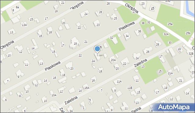 Piaseczno, Piaskowa, 26, mapa Piaseczno