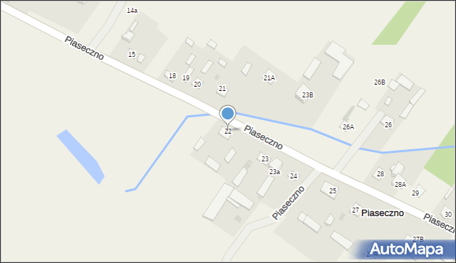 Piaseczno, Piaseczno, 22, mapa Piaseczno