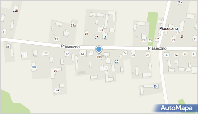 Piaseczno, Piaseczno, 16A, mapa Piaseczno
