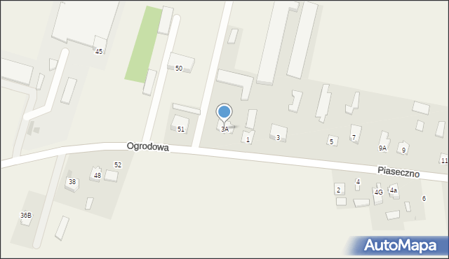 Piaseczno, Piaseczno, 3A, mapa Piaseczno