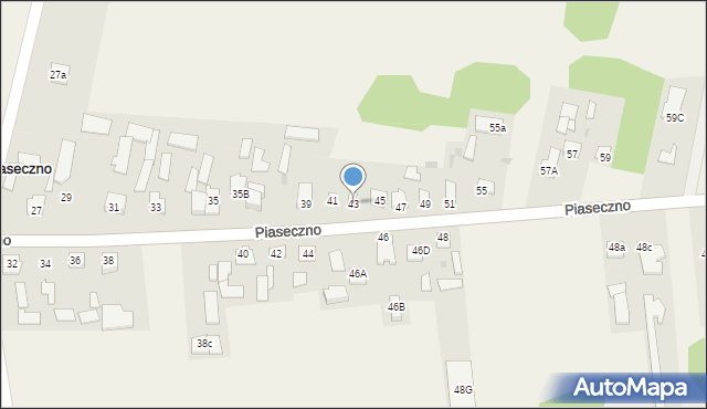 Piaseczno, Piaseczno, 43, mapa Piaseczno