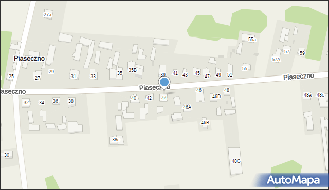 Piaseczno, Piaseczno, 44A, mapa Piaseczno