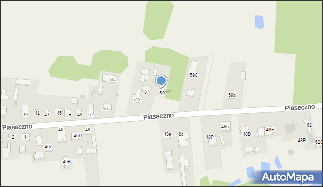 Piaseczno, Piaseczno, 59, mapa Piaseczno
