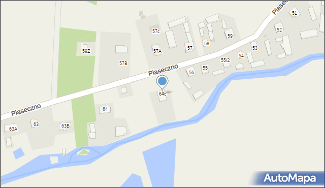 Piaseczno, Piaseczno, 64c, mapa Piaseczno