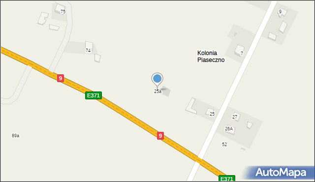 Piaseczno, Piaseczno, 25a, mapa Piaseczno