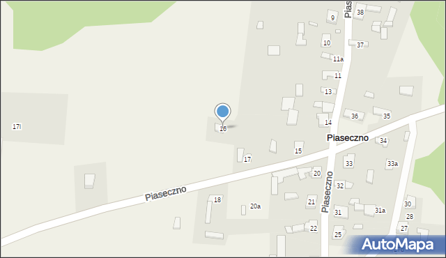 Piaseczno, Piaseczno, 16, mapa Piaseczno