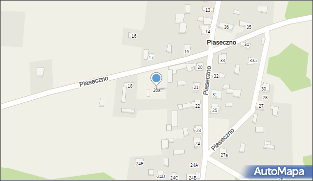 Piaseczno, Piaseczno, 20a, mapa Piaseczno