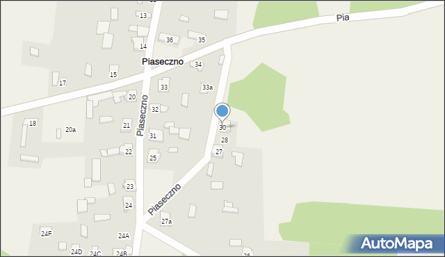 Piaseczno, Piaseczno, 30, mapa Piaseczno