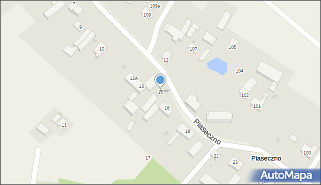 Piaseczno, Piaseczno, 15, mapa Piaseczno