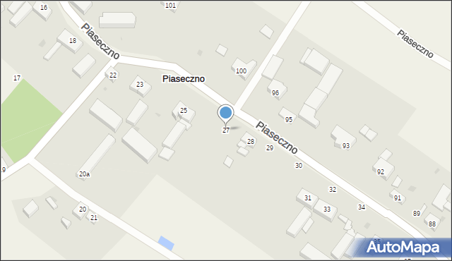 Piaseczno, Piaseczno, 27, mapa Piaseczno