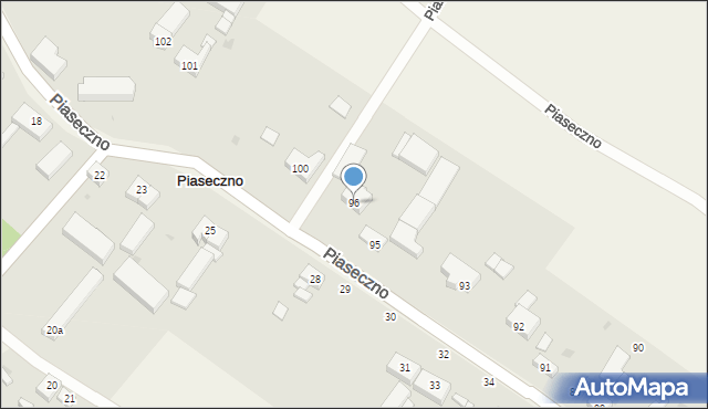 Piaseczno, Piaseczno, 96, mapa Piaseczno