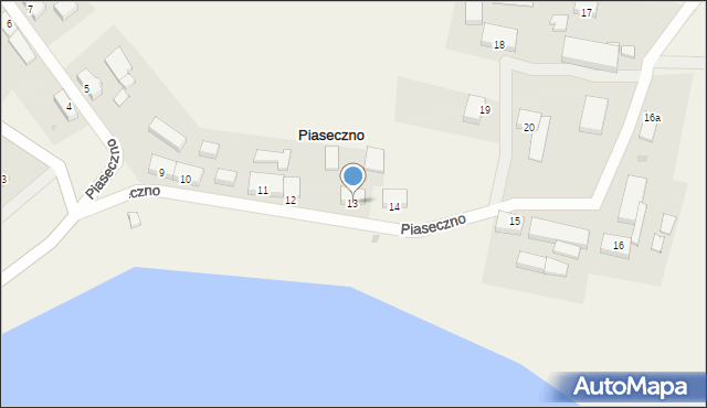 Piaseczno, Piaseczno, 13, mapa Piaseczno