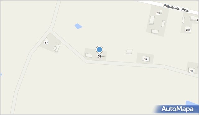 Piaseczno, Piaseckie Pole, 58a, mapa Piaseczno