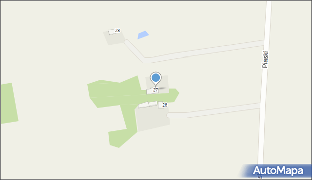 Piaski, Piaski, 27, mapa Piaski