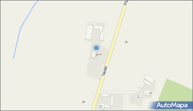 Piaski, Piaski, 25, mapa Piaski