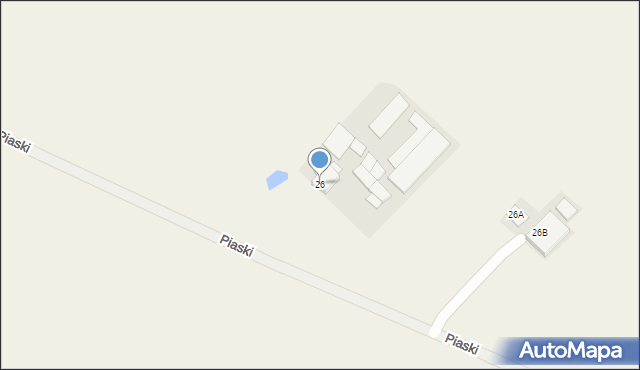 Piaski, Piaski, 26, mapa Piaski