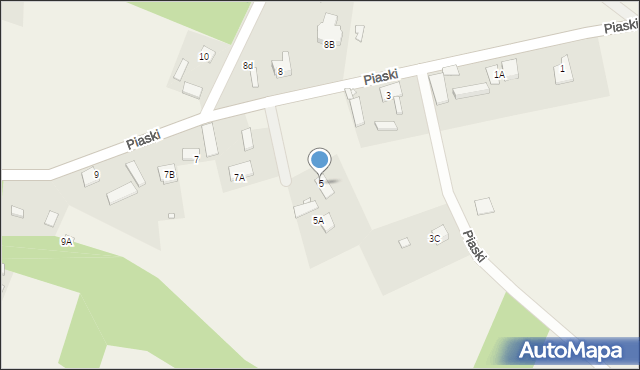 Piaski, Piaski, 5, mapa Piaski