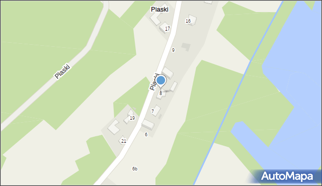 Piaski, Piaski, 8, mapa Piaski