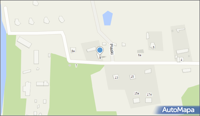 Piaski, Piaski, 8, mapa Piaski