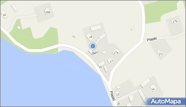 Piaski, Piaski, 16A, mapa Piaski