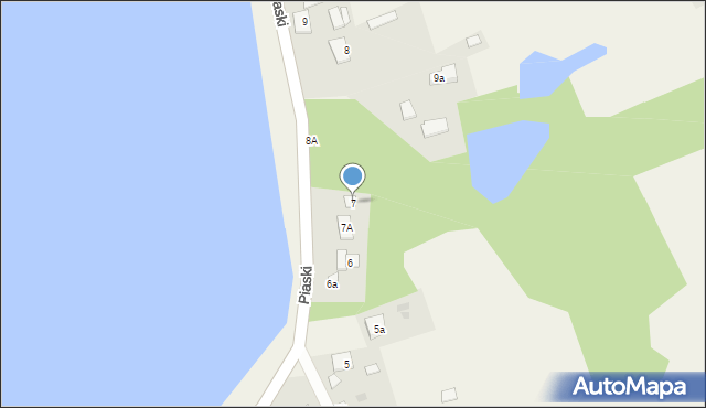 Piaski, Piaski, 7, mapa Piaski