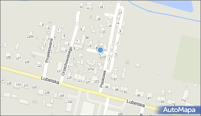 Piaski, Piaskowa, 2, mapa Piaski