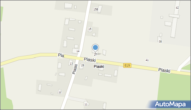 Piaski, Piaski, 27, mapa Piaski