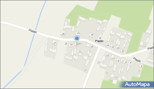 Piaski, Piaski, 23, mapa Piaski