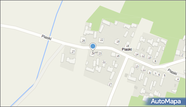 Piaski, Piaski, 24, mapa Piaski