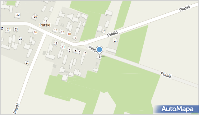 Piaski, Piaski, 4, mapa Piaski