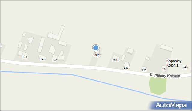 Piaski, Piaski, 139D, mapa Piaski