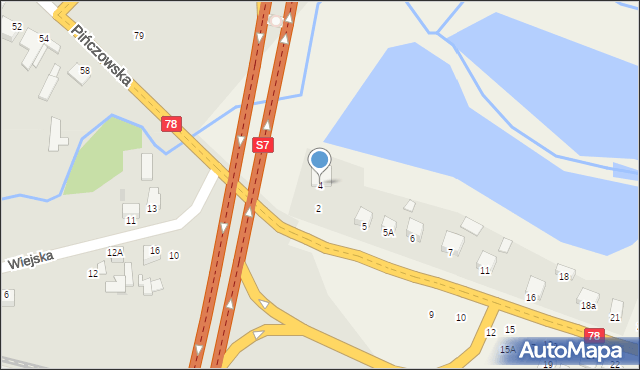 Piaski, Piaski, 4, mapa Piaski