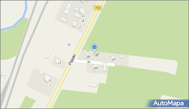 Piaski, Piaski, 78, mapa Piaski