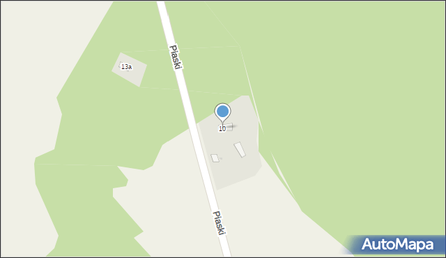 Piaski, Piaski, 13, mapa Piaski