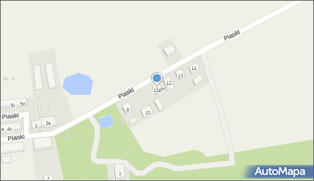 Piaski, Piaski, 11a, mapa Piaski