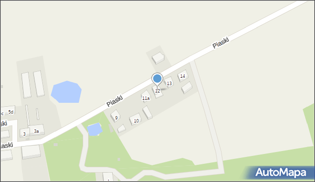 Piaski, Piaski, 12, mapa Piaski