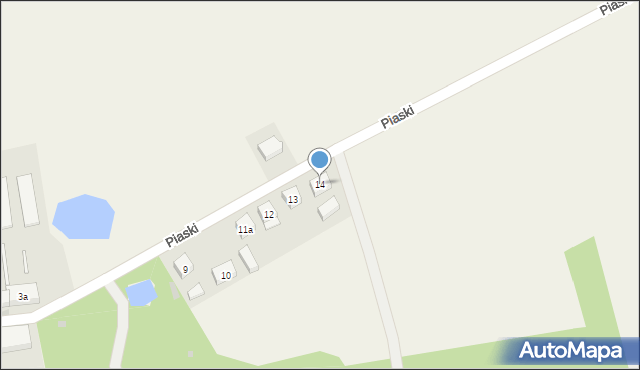 Piaski, Piaski, 14, mapa Piaski