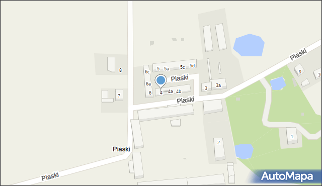 Piaski, Piaski, 4, mapa Piaski