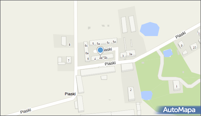 Piaski, Piaski, 4a, mapa Piaski