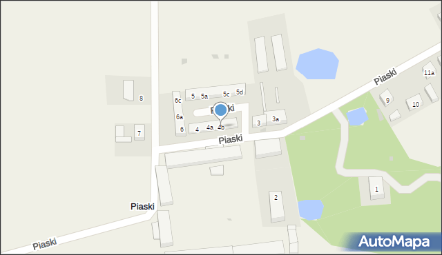 Piaski, Piaski, 4b, mapa Piaski