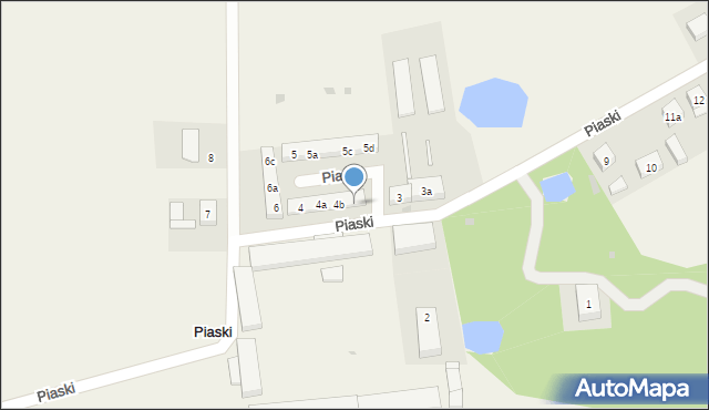 Piaski, Piaski, 4c, mapa Piaski