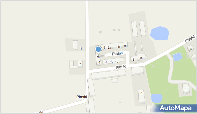 Piaski, Piaski, 6a, mapa Piaski
