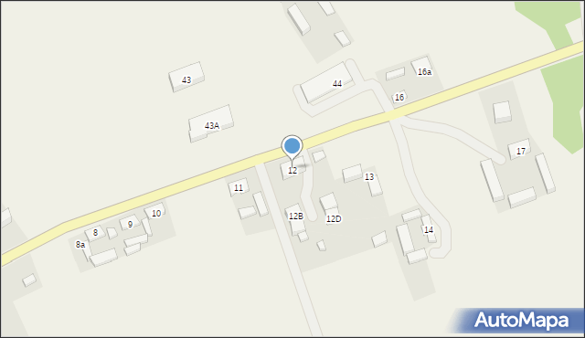 Piaski, Piaski, 12A, mapa Piaski