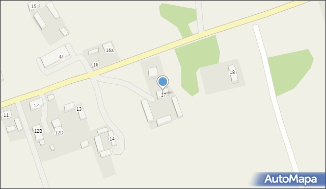 Piaski, Piaski, 17, mapa Piaski