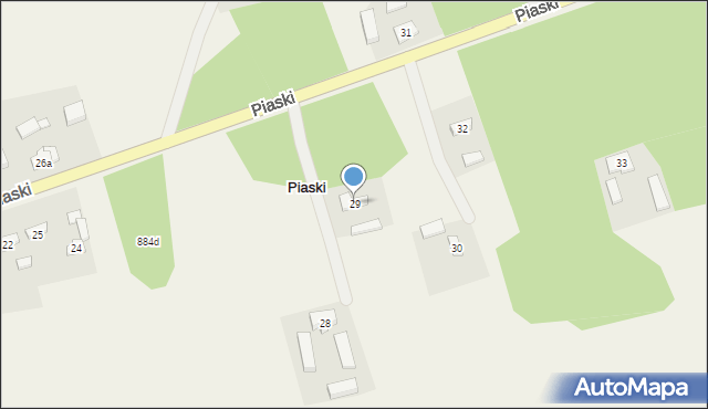 Piaski, Piaski, 29, mapa Piaski