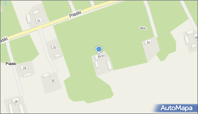 Piaski, Piaski, 33, mapa Piaski